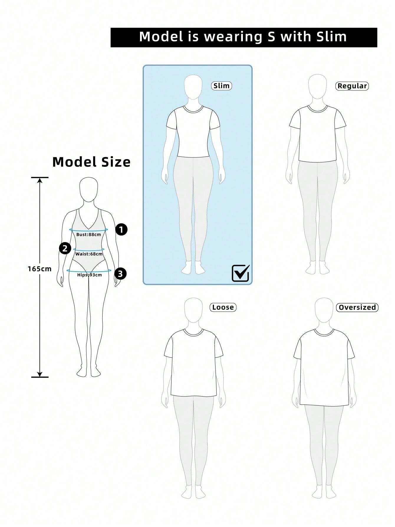 SHEIN Ezwear Multi-Pack Women Versatile Casual Simple Long Sleeve T-Shirt Valentine Day