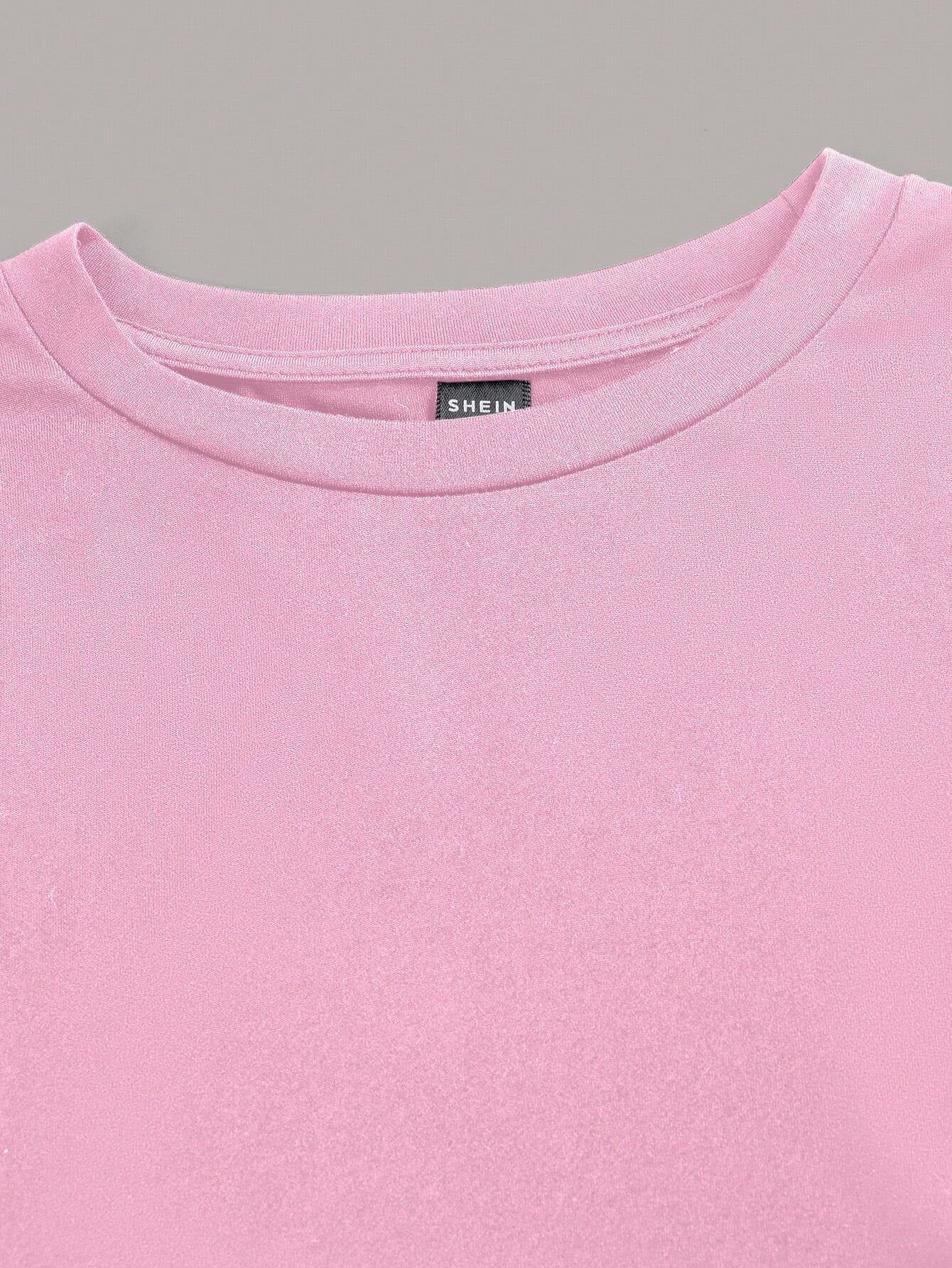 SHEIN Ezwear Multi-Pack Women Versatile Casual Simple Long Sleeve T-Shirt Valentine Day